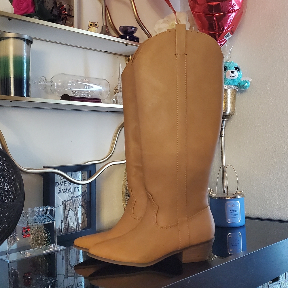 💕 Tan Leather Women's Boots 💕